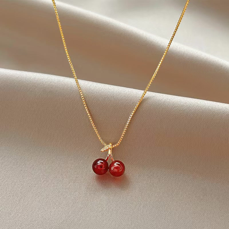 Red Cherry Necklace