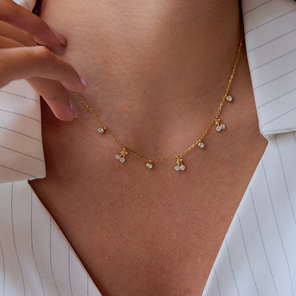 Cherry Diamond Necklace