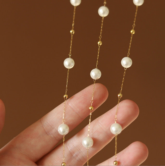 Round Artificial Pearl Necklace