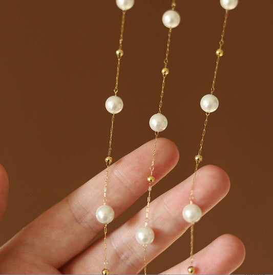 Round Artificial Pearl Necklace