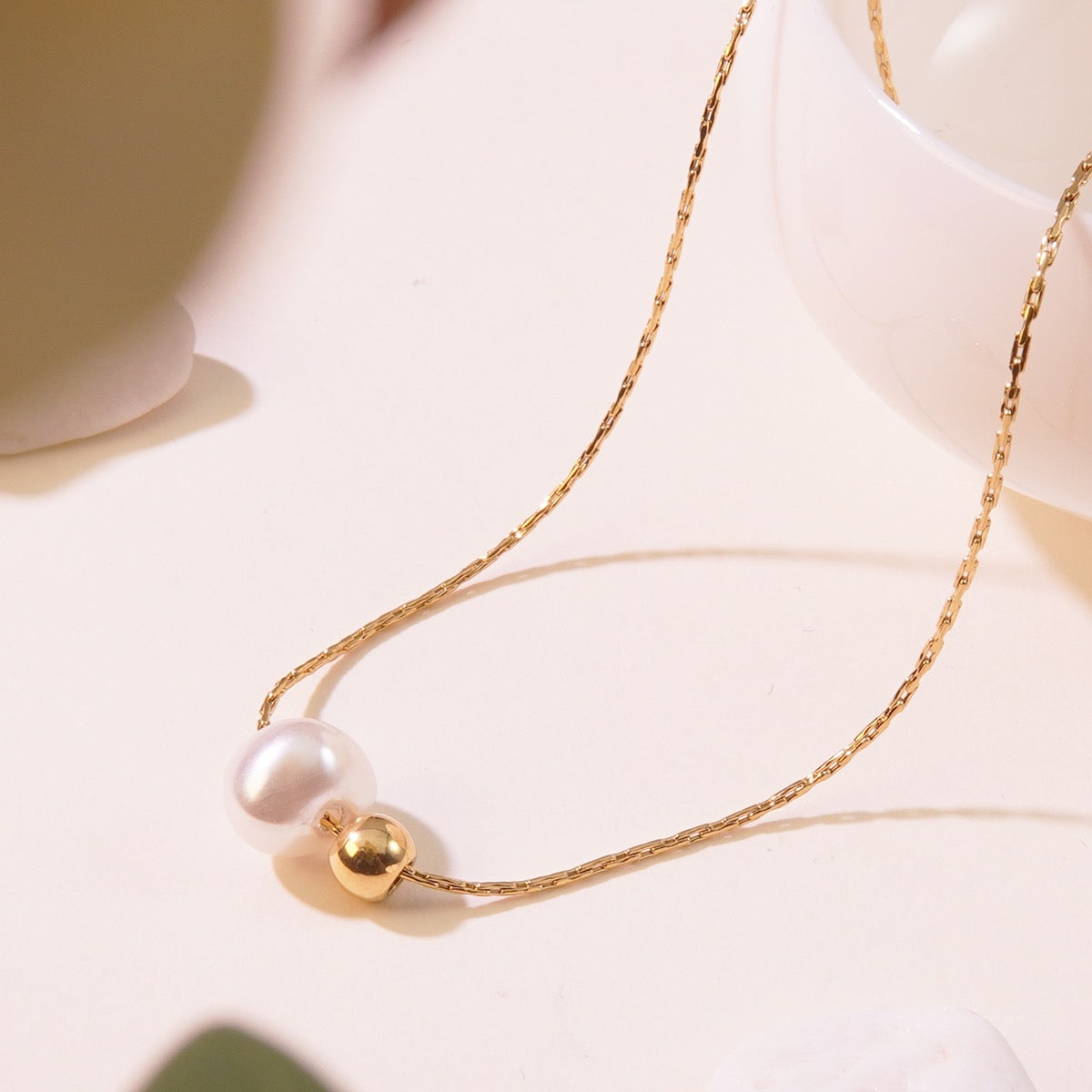 Two-Bead Necklace